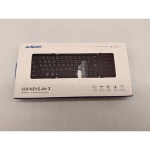 AUSDOM SOFKEYS Air 3 Wireless Foldable Keyboard with Numpad